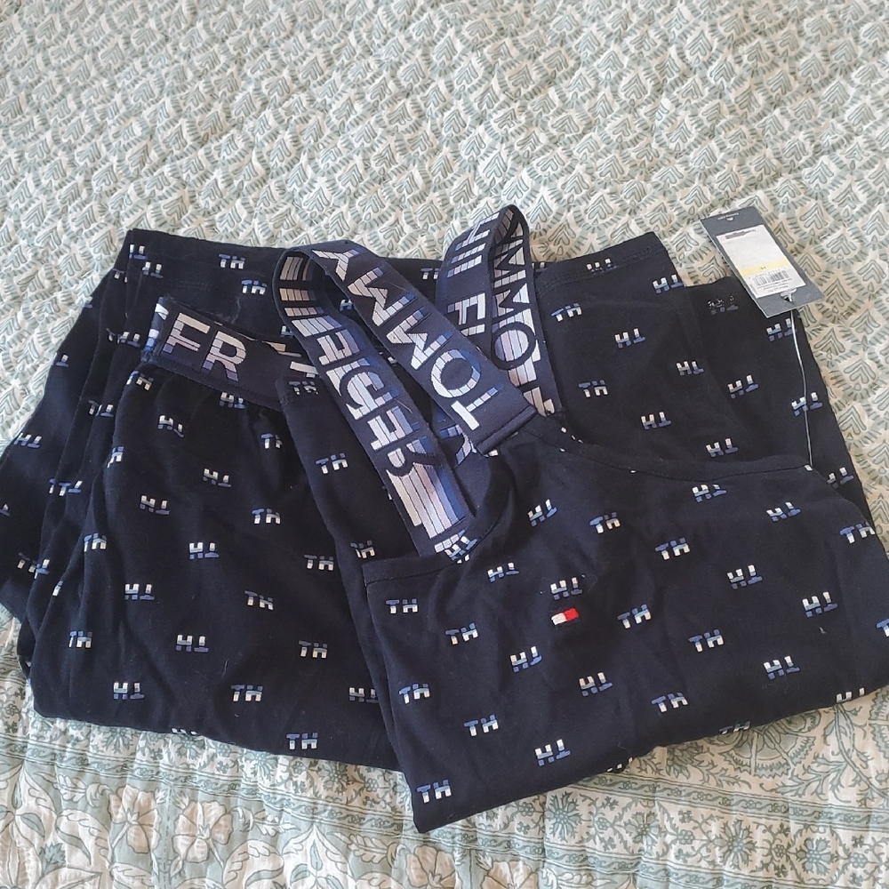 NWT Tommy Hilfiger Pajama Set!  Tank Top And Wide Leg  Lounge Pants